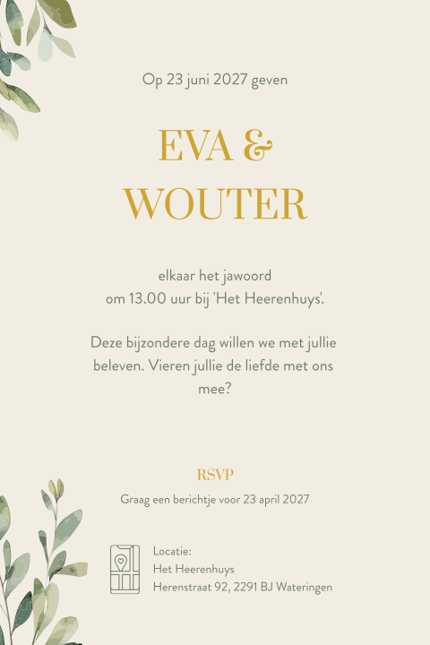 Kaart binnenkant
