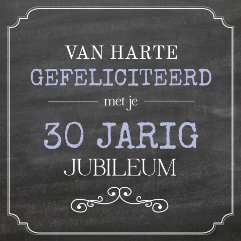 Stuur een felicitatiekaart voor een 30-jarig jubileum!