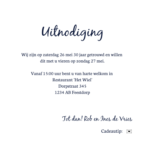 Kaart binnenkant