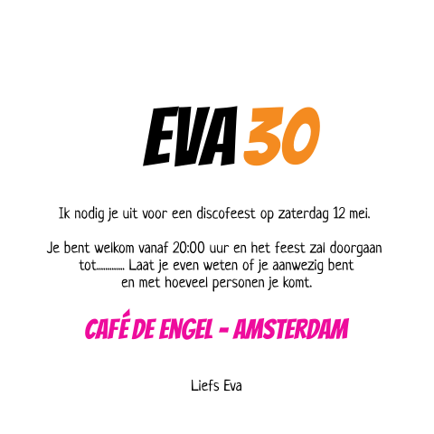 Kaart binnenkant