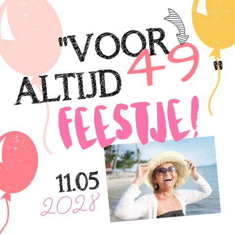 Uitnodiging voor een altijd 49 feestje