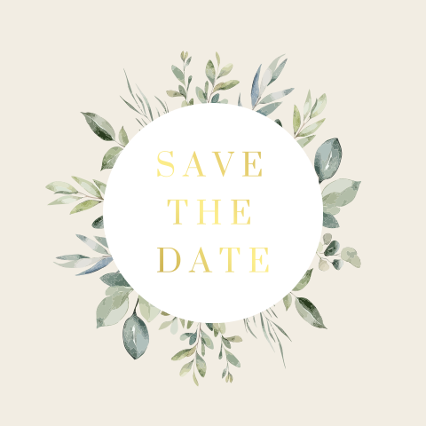 save the date watercolour