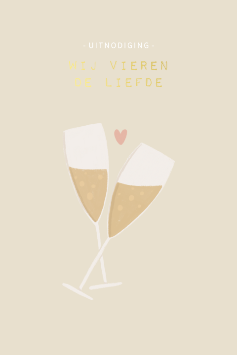 wij vieren de liefde uitnodiging