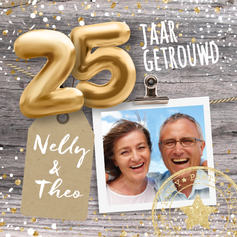 uitnodiging 25 jaar getrouwd ballonnen2