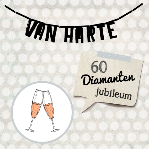 Felicitatiekaart diamanten jubileum