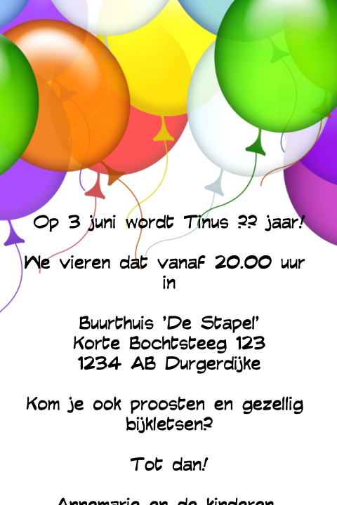 Kaart binnenkant