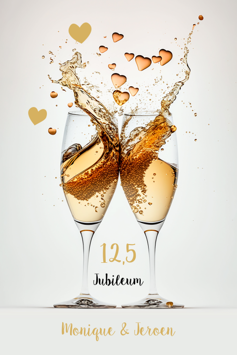 Jubileum champagne splash 12,5