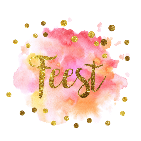Feestelijke uitnodigingskaart met gouden stippen