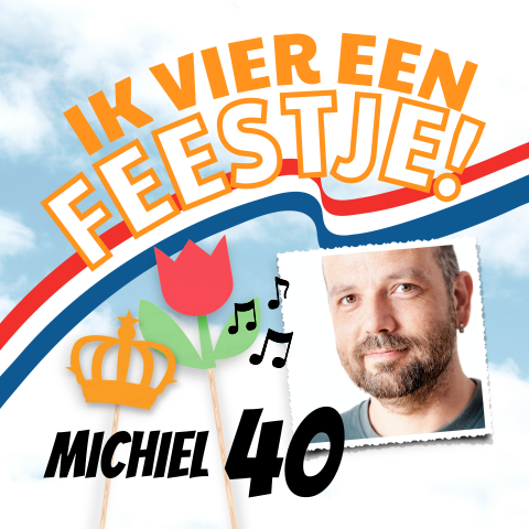Uitnodiging 40e verjaardag met Holland thema
