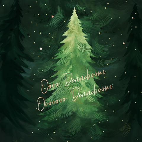 Kerstkaart Ooo Denneboom!