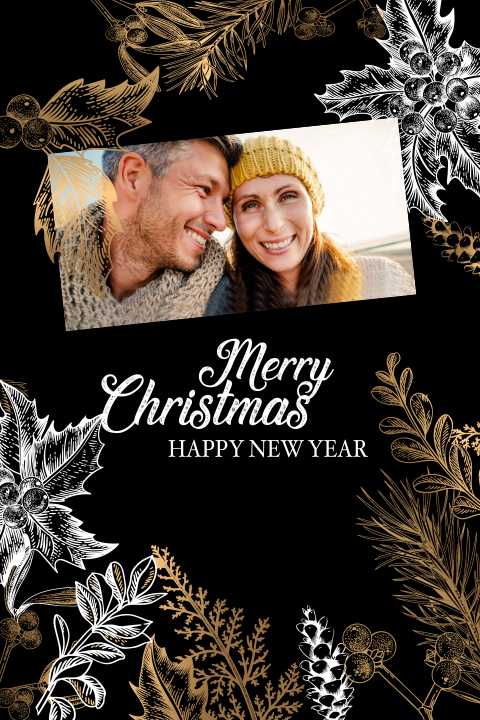 sfeervolle kerstkaart met eigen foto