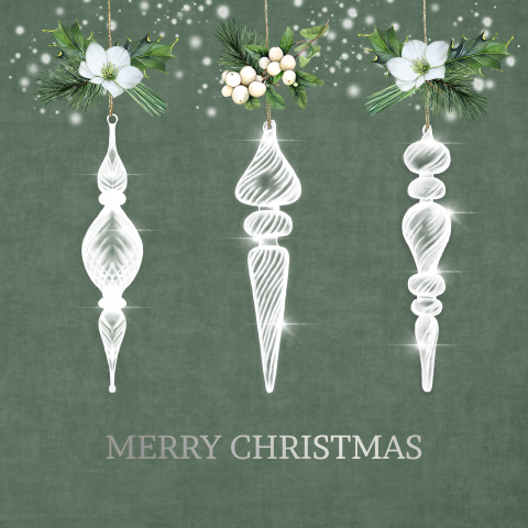 Kerst kerstballen van glas takken