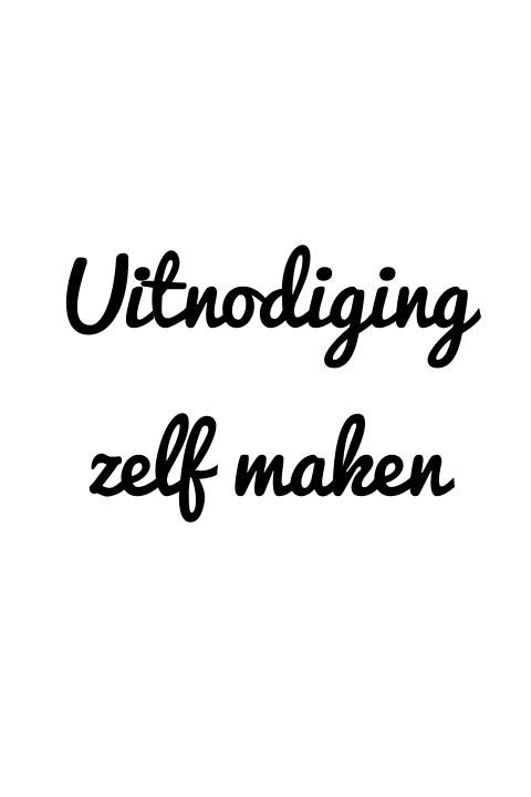 Uitnodiging bedrijfsfeest staand zelf maken