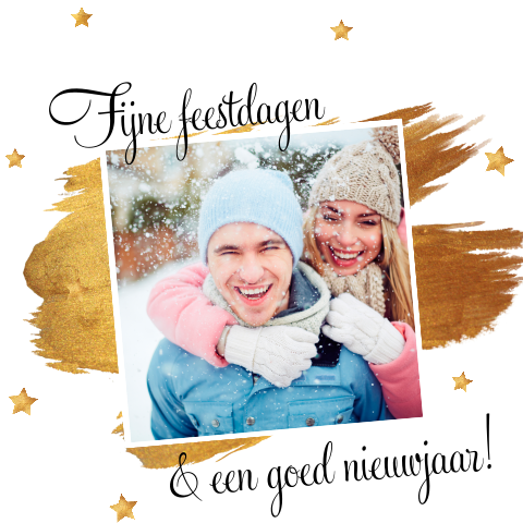 Persoonlijke kerstkaart met foto