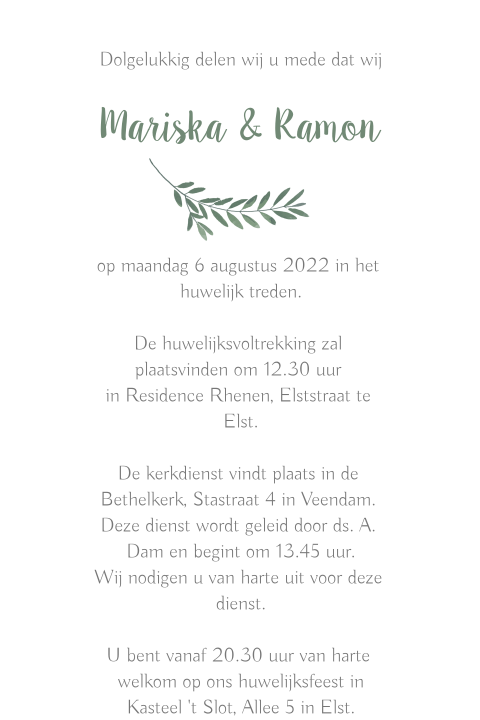 Kaart binnenkant