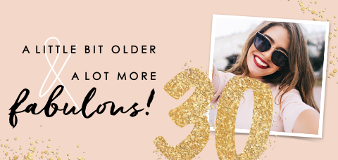 Uitnodiging 30 jaar verjaardag glitter cijfers en foto