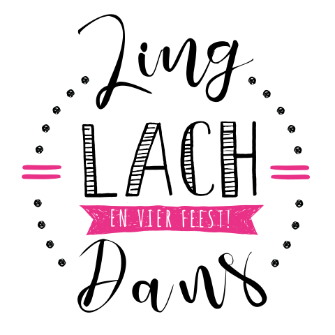 Uitnodiging voor een verjaardag met feestelijke letters