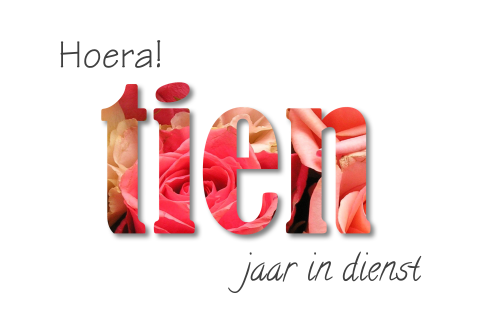 Wenskaart voor een jubileum op de werkvloer