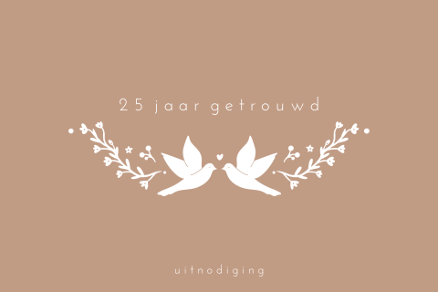 25 Jaar Samen: Jubileumviering met Liefde en Vogeltjescharme!