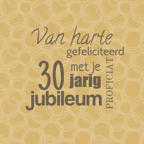 Felicitatiekaart met dunne ringetjes
