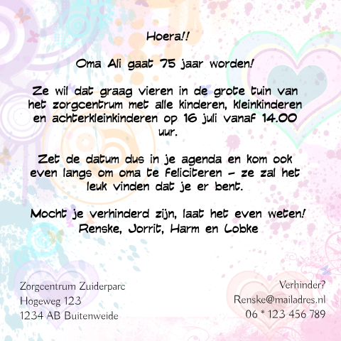 Kaart binnenkant