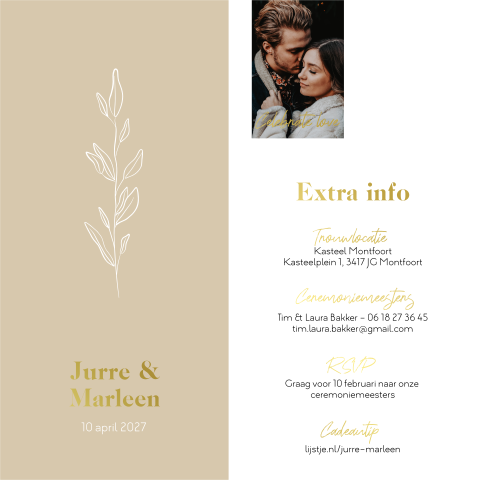 Labelkaart botanische chic