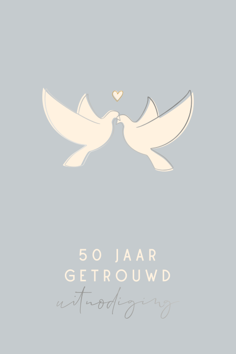 Jubileumuitnodiging: Duiven van Liefde en Vrede