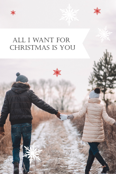Staande save the date - All I want for Christmas is you