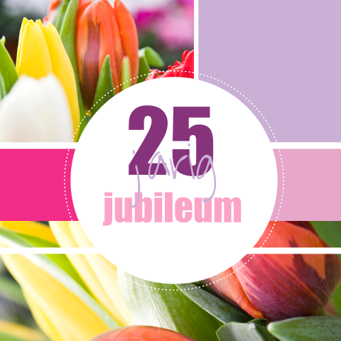 Vrolijke wenskaart voor een jubilaris