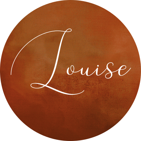 Roestbruine sluitsticker met sierlijke naam