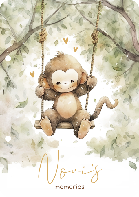 Lieve bewaarbundel met aapje