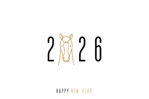 Nieuwjaarskaart 2026 – Jaar van het Paard