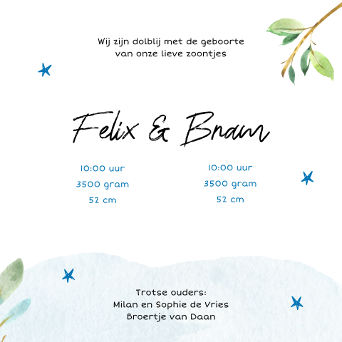 Kaart binnenkant