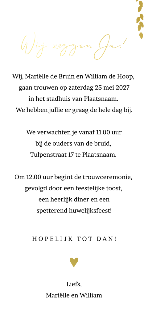 Kaart binnenkant