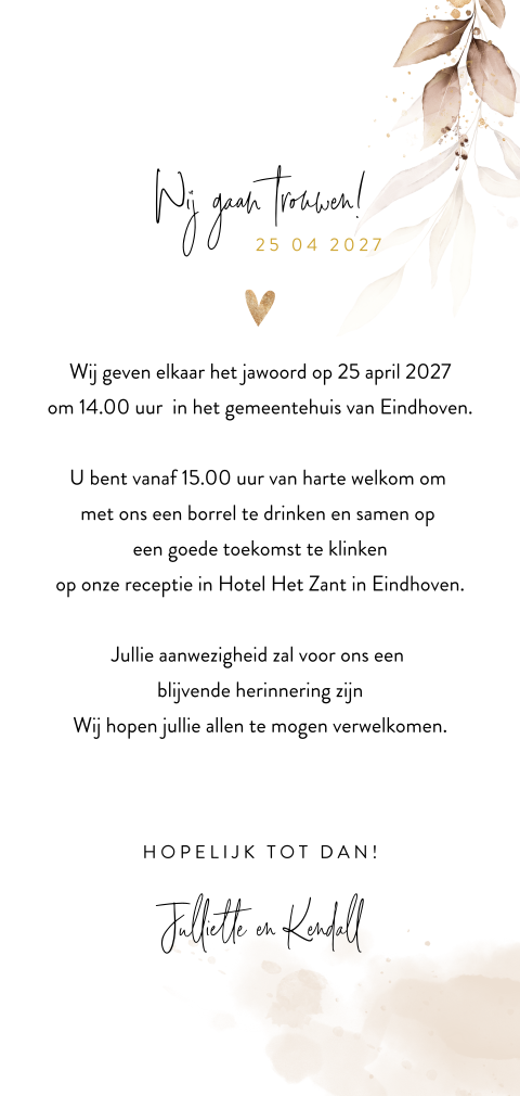 Kaart binnenkant