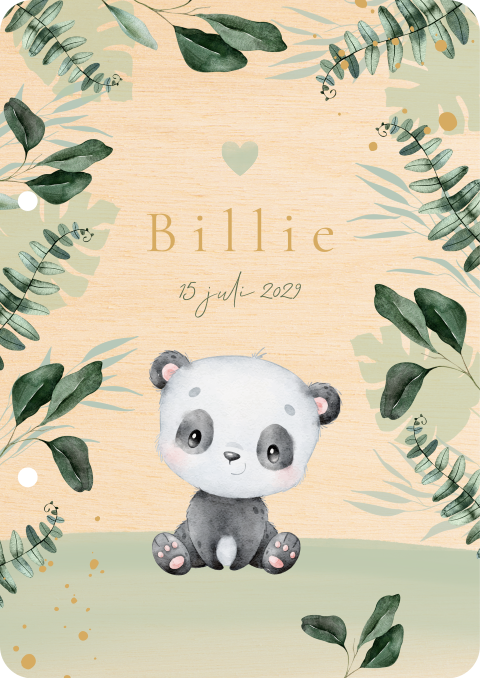 Bewaarbundel met panda