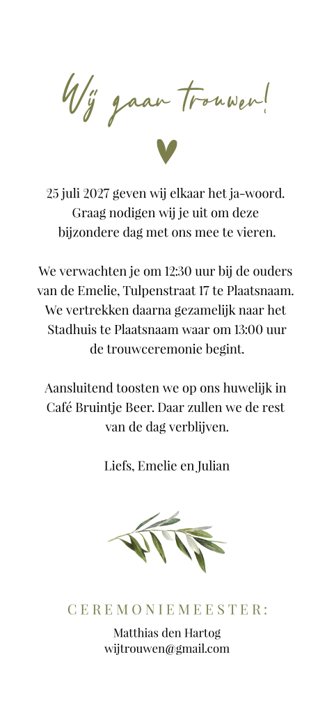 Kaart binnenkant