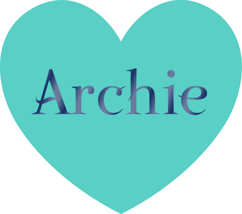 Turquoise hartje sticker met hoogglans naam in donkerblauw