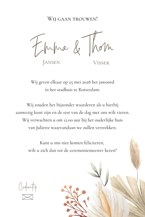 Kaart binnenkant