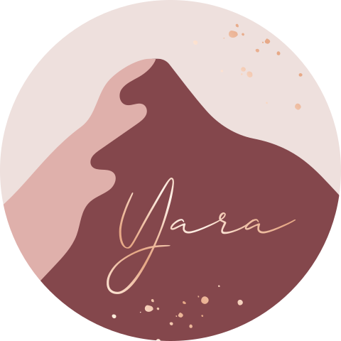 Sluitsticker met roze berg