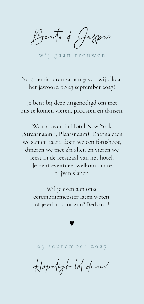 Kaart binnenkant