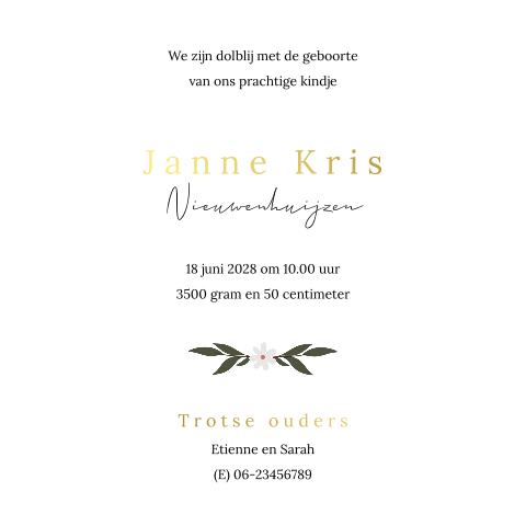 Kaart binnenkant