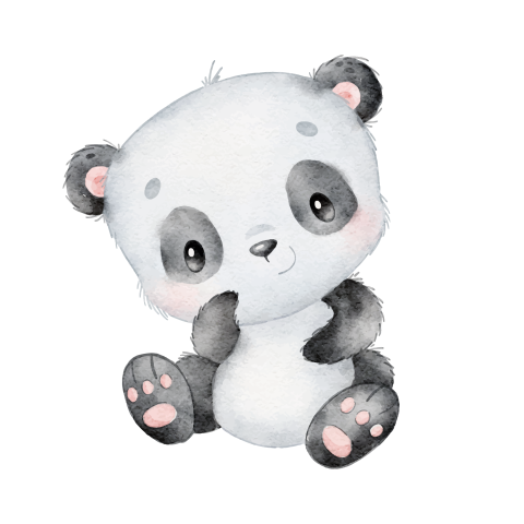 Sluitsticker met panda