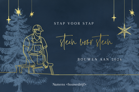Kerstkaart bouwbedrijven, aannemers en projectontwikkelaars