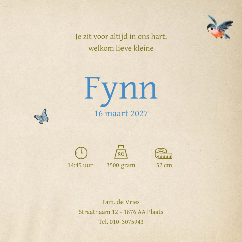Kaart binnenkant