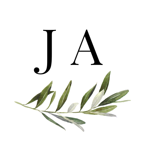 Sluitsticker met groen olijftakje en JA