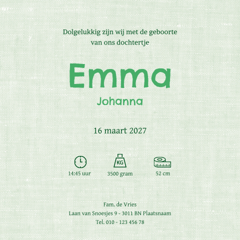 Kaart binnenkant