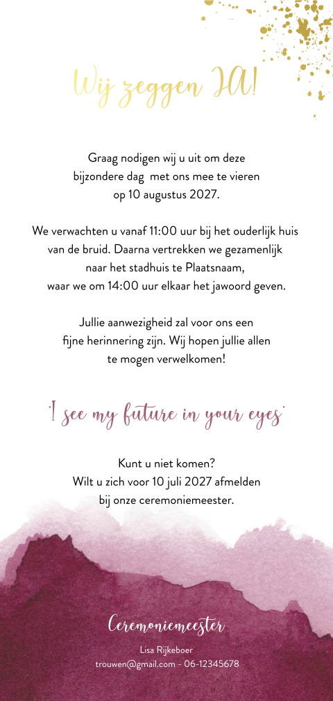 Kaart binnenkant
