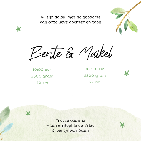 Kaart binnenkant