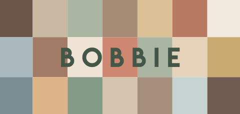 Geboortekaartje met kleurrijk blokkenpatroon
